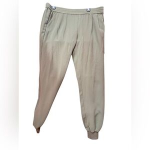 Joie olive green joggers with elastic waist. Size small.